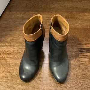 Black and Tan Sam Edelman booties